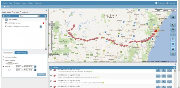 SMARTrack GPS Satellite Tracker Web Access web login satellite tracking, GPS satellite tracker, web reports satellite tracking